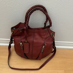ORYANY Elegant Red Leather Handbag